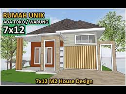 Maybe you would like to learn more about one of these? Desain Rumah 7x12 Minimalis Ada Toko Warung 2 Lantai Di Area Belakang Youtube