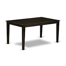 East West Furniture Cat Cap S Rectangular Dining Table With Solid Wood Top 36 Inch By 60 Inch Solid Wood Dining Table Dining Table Solid Wood Dining Set