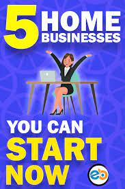 5 Home Businesses You Can Start Right Away Envision Base Home Business Successful Home Business Start A Business From Home