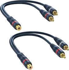 DteeDck RCA Dağıtıcı 1 Dişiden 2 Erkeğe 2 Paket, RCA Y Dağıtıcı RCA Ses  Video Kablo Ayırıcı Adaptör Koyu Mavi : Amazon.com.tr: Elektronik