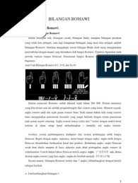 Angka romawi masih sangat digunakan sampai sekarang, bahkan angka romawi menjadi penomoran baku bagi beberapa kasus. Makalah Bilangan Romawi Pdf