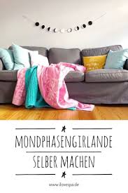 Stay Wild Moon Child Mondphasen Girlande Selber Machen Girlanden Basteln Girlanden Mondphasen