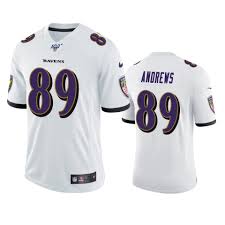 Ravens Mark Andrews White 100th Season Vapor Limited Jersey