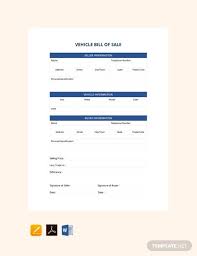 031 template bill sale example generic motor vehicle form of. Auto Bill Of Sale 11 Free Word Pdf Documents Download Free Premium Templates