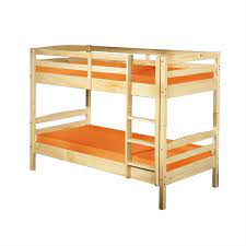 Castelli classici in vero legno massello. Letto A Castello Con Struttura In Legno Scala E Doghe Incluse Brigros