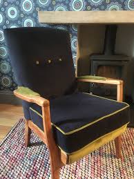 1957 Parker Knoll Chair Fully Restored In Dark Blue And Lime Velvet Available To Purchase Knoll Chairs Parker Knoll Chair Parker Knoll