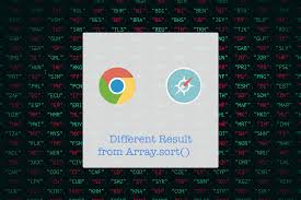 Different Result From Array Sort On Chrome And Safari With Same Input Array Sort School Logos Sorting