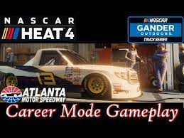 You will be amazed at how much these teams have to do to get just one good qualifying lap, and you can get a look at the garage. Nascar Heat 4 Career Mode Gameplay Let S Go Truckin At Atlanta Xbox One Youtube