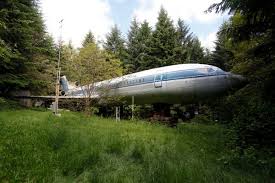 Photo about houses seen after an airplane take off. An Engineer Turned A Boeing Airplane Into His Home
