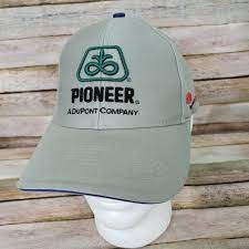 Pioneer Seed Corn Hat Cap Strapback Adjustable Cotton Farmer Agriculture Ag Promowear Baseballcap Hats Corn Seed Cap
