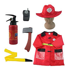 Iplay Ilearn Kids Fire Chief Costume Halloween Fireman