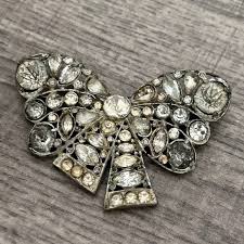 cubic zirconia brooch