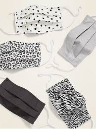 Variety 5 Pack Of Triple Layer Cloth Face Masks For Adults With Ear Adjusters Old Navy In 2020 Clothes How To Wear Old Navy