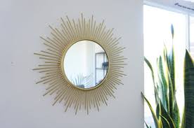 Gold star mirror 23.6, decorative wall mirror, starburst mirro for wall decor. Gold Sunburst Mirror Starburst Mirror Decoration Set Boho Etsy