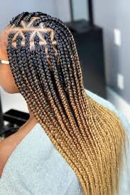 Black And Blue Knotless Braids Braided Wig Knotless Braids Wig Box Braids Wig Segnalease Etsy In 2020 Box Braid Wig Unique Braids Braids For Black Hair