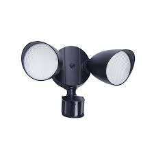 Utilitech 110 Degree 1500 Lumen Black Hardwired Integrated Led Motion Activated Flood Light With Timer Lowes Com Flood Lights Motion Activated Light Timer