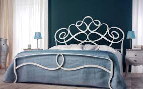 Letti a castello e divani letto. Letto Matrimoniale In Ferro Battuto Bianco