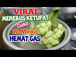 Ketupat is a malay compressed rice cooked in coconut leave. Cara Merebus Masak Ketupat Cepat Matang 12 Menit Hemat Gas Quick Tips For Boiling Ketupat Youtube