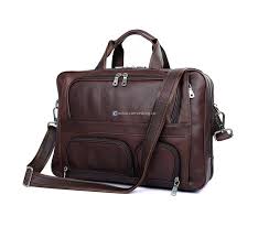Leather 15 Inch Laptop Bag Business Messenger Canvas Bag Leather Bag Canvasbag Co Leather Overnight Bag Business Laptop Bag Macbook Bag Leather