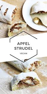 Veganer Apfelstrudel Mit Blatterteig Und Vanillesauce Cheap And Cheerful Cooking Rezept Vanillesauce Apfelstrudel Blatterteig Vegan