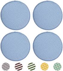 Our chair cushions and pads provide softness where it counts. Amazon Com Chair Seat Cushion Pads With Ties For Kitchen Set Of 4 Non Slip Round Seat Pads For Dining Chairs High Stool Chairs Bistro Bar Seat 13 X 13 Inch Blue Stripe