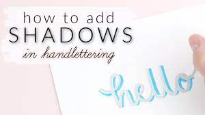 Support wikihow and unlock all samples. How To Draw Shadows In Hand Lettering Adding Shading To Your Calligraphy Easy Youtube