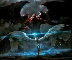 Light Vs Dark Hope Has An Enemy Called Fate Fantasy Art Angels Angel Art Fantasy Artwork