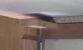The counter will be supported by two legs at 6' from the wall (4' from cabinet with a 1' rounded overhang). How To Install Laminate Countertops The Home Depot