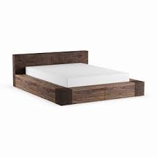 The headboard and footboard with beige soft sponge boards for comfortable. Strick Bolton Skene Black Upholstered Platform Bed