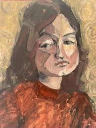 Mixed Media Portrait #2 by Judy Pike For Sale at 1stDibs