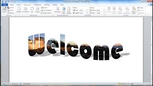 Belajar Microsoft Word 2010 Cara Cepat Membuat Teks Atau Tulisan Bergambar Di Word Youtube