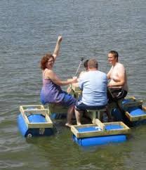 Build An Awesome Floating Picnic Table Your Projects Obn Floating Picnic Table Picnic Table Diy Picnic Table