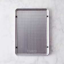 Nordic Ware Half Sheet With Oven Safe Nonstick Grid Nordic Ware Oven Safe Kitchen Games