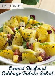 Corned Beef And Cabbage Potato Salad Potato Salad Recipes Irish Potatoe Salad Recipe Recipes Corn Beef And Cabbage
