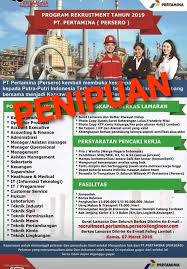 Siapa yang gamau masuk perusahaan bumn no.1 ini? Pertamina Pa Twitter Sobat Ini Contoh Penipuan Rekrutmen Pegawai Mengatasnamakan Pertamina Tetap Waspada Ya Info Resmi Rekrutmen Pertamina Bisa Sobat Cek Di Web Dan Channel Sosmed Resmi Pertamina Pertamina Siner61energi Https T Co