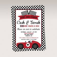 Vintage Red Racing Car Baby Shower Party Printable Invitation Etsy Car Birthday Party Invitations Automobile Baby Shower Cars Baby Shower Invitations