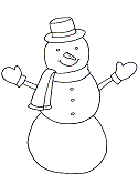 Free printable winter coloring pages for kids. Winter Snowman Coloring Pages