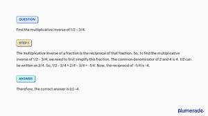 The Multiplicative Inverse - Maths With Mum