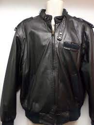 Vintage 80s Members Only Men S Cafe Racer Black Leather Motorcycle Jacket Sz 42 Black Leather Motorcycle Jacket Cafe Racer Clothing Leather Motorcycle Jacket