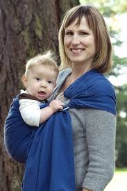 Colimacon Et Cie Ringsling Navy Blue 100 Organic Cotton Broken Twill Weaved And Dyed In France Www Echarpe Colimacon Porte Bebe Bleu Marine Bebe