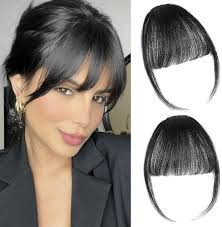 Amazon.com : ORIGEN Clip in Bangs Real Human Hair Clip