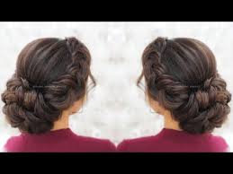 Elegnat Updo Hairstyles Quick And Easy Updo Hairstyles With Braids Youtube Easy Bun Hairstyles Braided Hairstyles Hair Styles