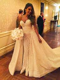 The 52 Best Celebrity Wedding Dresses Of All Time Sofia Vergara Wedding Celebrity Bride Celebrity Wedding Dresses