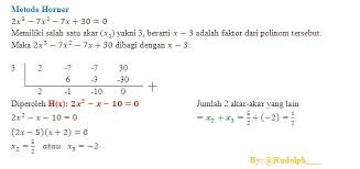 Kali ini kita akan membahas mengenai polinomial, berikut pembahasannya. Contoh Soal Pertidaksamaan Polinomial