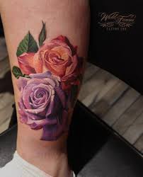 Floral Tattoo No Outline Watercolor Rose Tattoos Floral Tattoo Tattoos