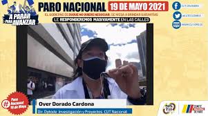 Sigue en vivo el reporte de todo lo que sucede en el país en medio de las movilizaciones en diferentes ciudades por el paro nacional, este martes 18 de mayo del 2021. 7dyj 6lxt6 Jnm