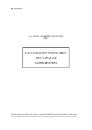 I also think that the tasks are straightforward and easy to understand. Muet Test Specifications Flip Ebook Pages 1 50 Anyflip Anyflip
