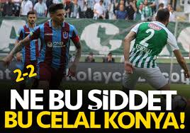 Dakikada ekuban'ın derinlemesine pasında sörloth meşin yuvarlağı önüne aldı. Konyaspor 2 2 Trabzonspor Mac Sonucu