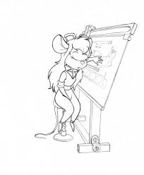Resting Furry Drawing Coloring Pages Disney Sketches