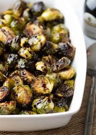 These Beautifully Caramelized Roasted Brussels Sprouts Get Lots Of Flavor After Roasting W Roasted Brussel Sprouts Brussel Sprout Recipes Roasted Veggie Dishes
